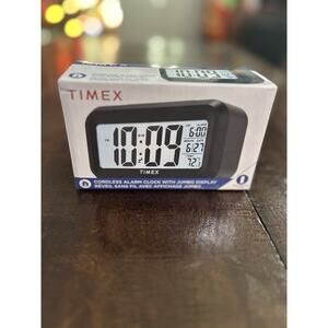 Timex Cordless Alarm Clock With Jumbo 1.5” LCD Display NIB